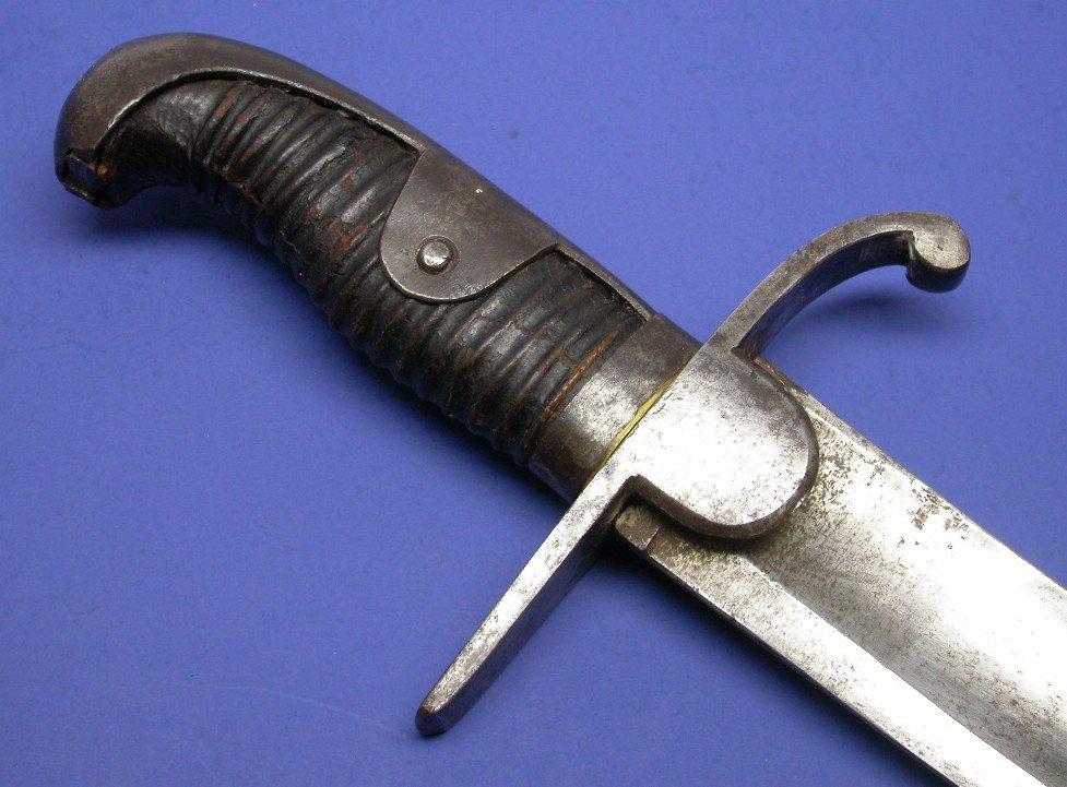 Fighting Knife modified from a Cut-Down British Army Saber (CPD)