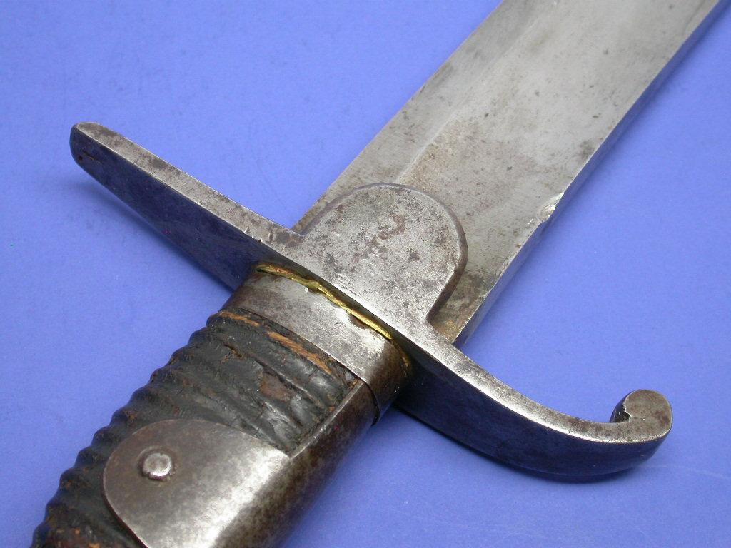 Fighting Knife modified from a Cut-Down British Army Saber (CPD)