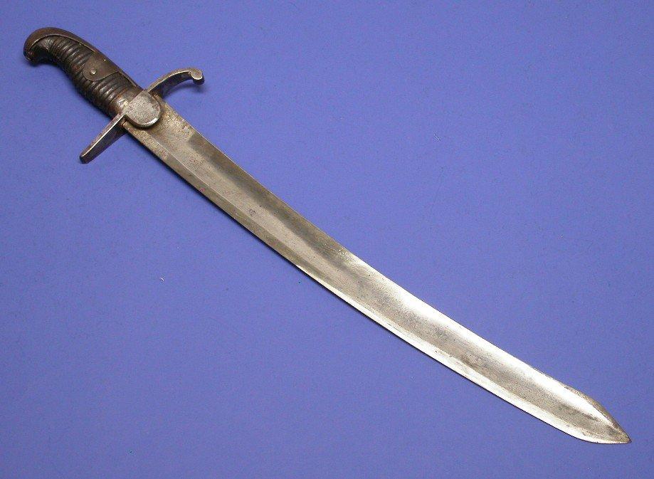 Fighting Knife modified from a Cut-Down British Army Saber (CPD)