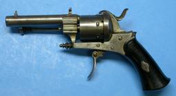 French or Belgian Civil War era 9mm Pinfire Revolver - Antique - no FFL needed (SLH)