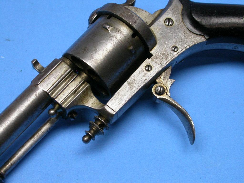 French or Belgian Civil War era 9mm Pinfire Revolver - Antique - no FFL needed (SLH)