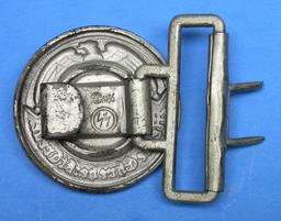 German SS WWII Officer Belt-Buckle & Belt (BA)