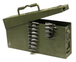 Yugoslavian Military MG-53 Ammunition Can and Six 50-round Ammo Belts (DMS)