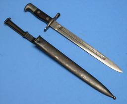 US Military Spanish-American War era Krag Rifle Bayonet (A)