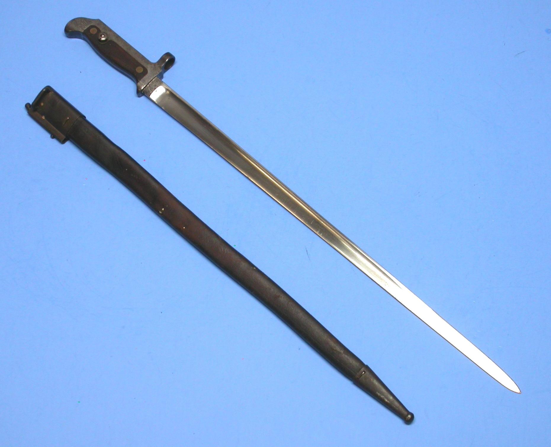 Danish Military Model 1889/15 Krag Rifle Bayonet (CPD)