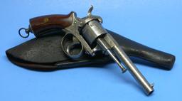 Civil War era Belgian 9mm Pin-fire Double-Action Revolver - Antique - no FFL needed (BTB)