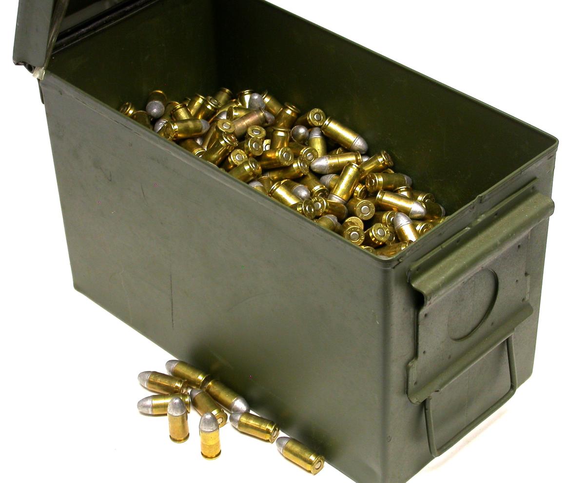 875 Rounds of 45 ACP Loose In 50 Caliber Ammunition Can (A)