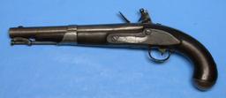 US Military M1819 Simeon North .54 Caliber Flintlock Pistol - Antique - no FFL needed (XJE1)