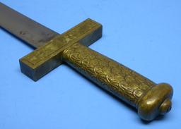 French Ecole De Mars style Militairy Cadet Short Sword & Theatrical Knife (CPD)