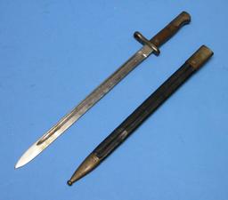 Spanish Military WWI era M1914 Mauser Rifle Bayonet (KAR)