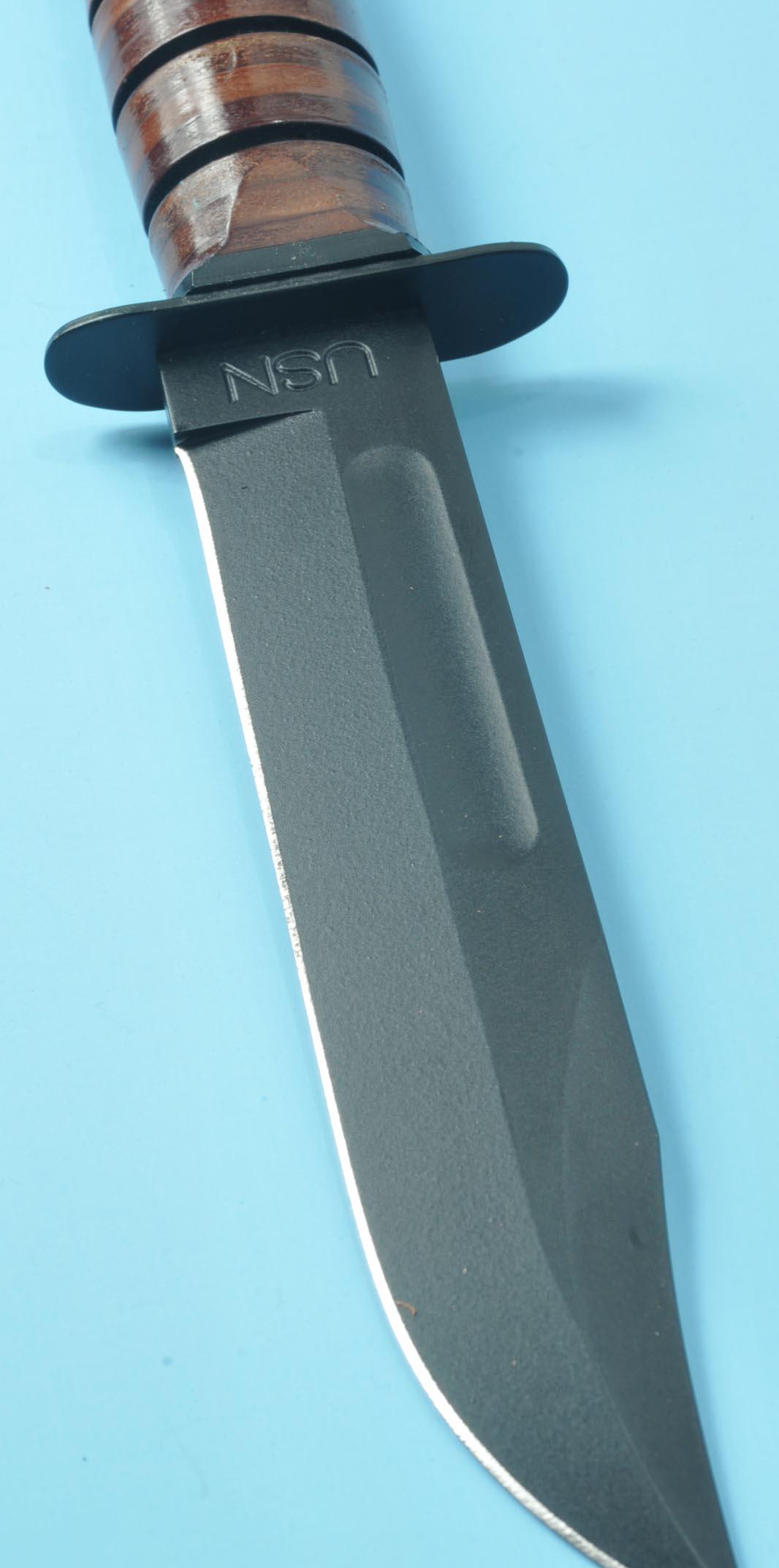 US Navy Marked MK-2 Bowie Fighting Knife (A)