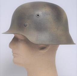 German SS WWII Camo M42 Combat Helmet (KID)