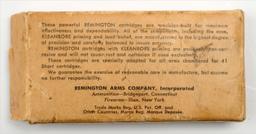 Original Unsealed Box of Remington .41 Short Rimfire Black Powder Cartridges (JMB)