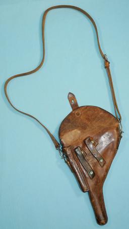 Swiss Military WWI-II Luger ORINGINAL Pistol Magazine and Shoulder Holster (A)