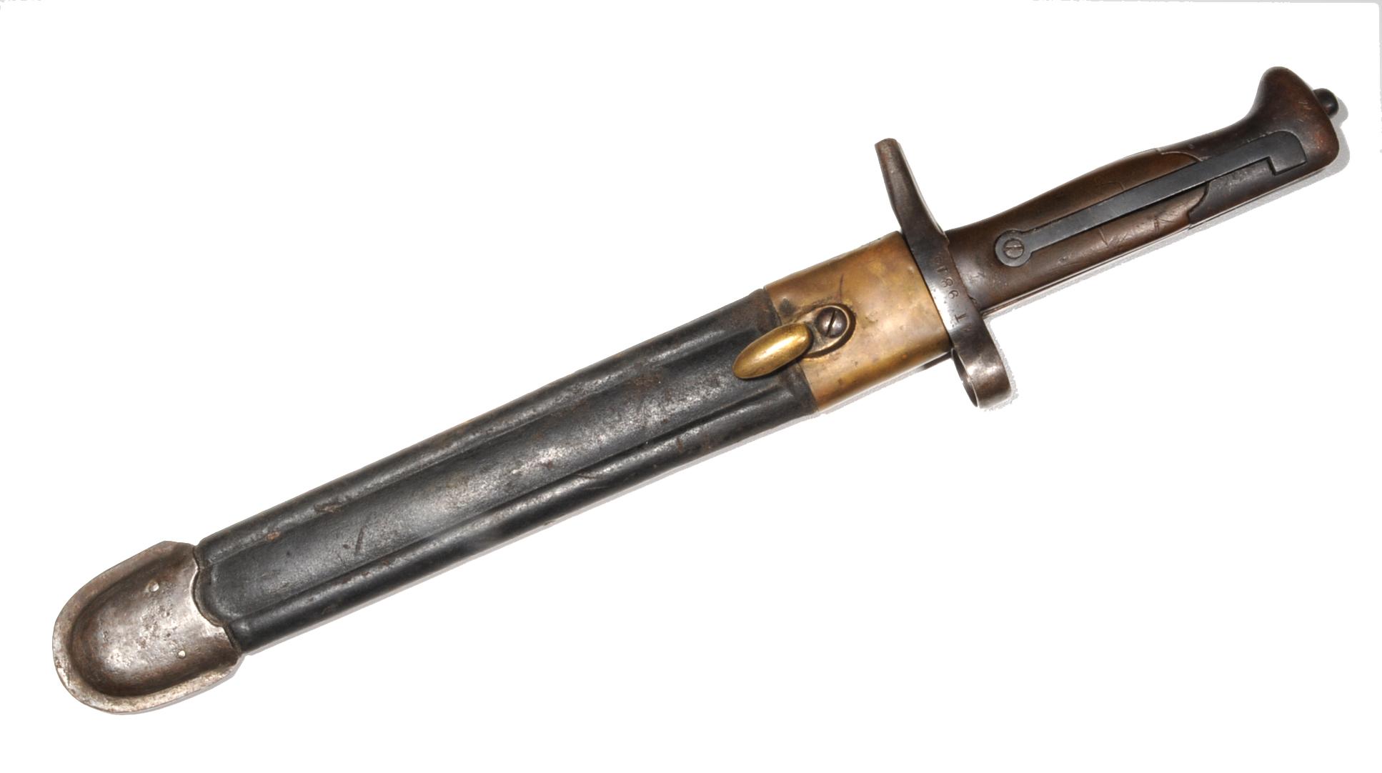 Italian Military Pre-WWI Vetterli Rifle Bayonet (CPD)