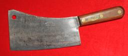 Vintage Early "Village Blacksmith" Marked Meat Cleaver (CPD)