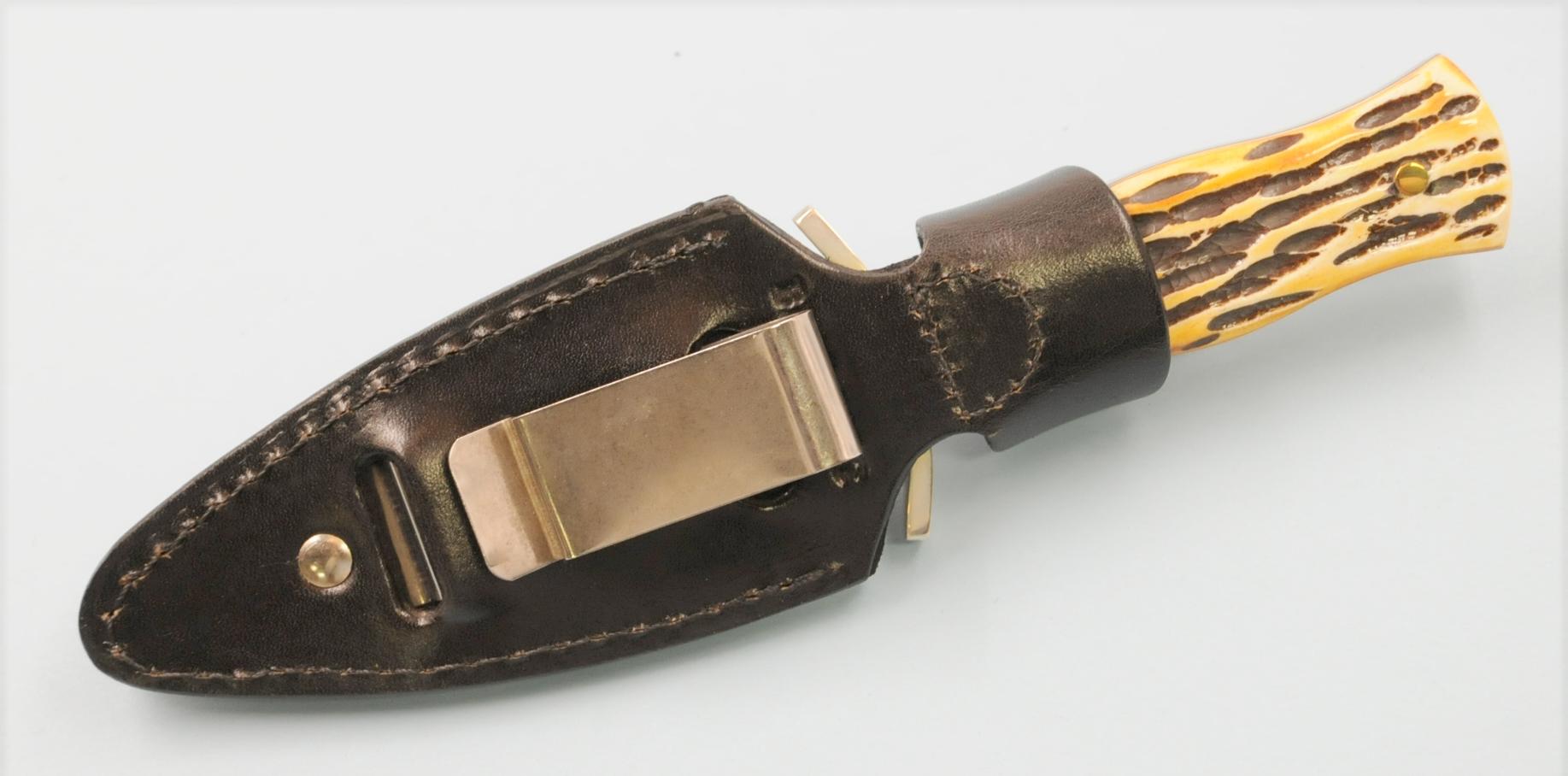 Bear & Son Stag Bone Boot Knife (LAM)