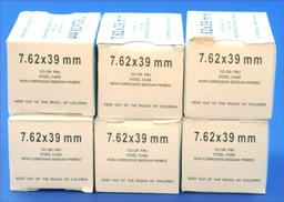 6 Boxes, 120 Rounds, Total, 7.62x39 123 Grain FMJ (IME)