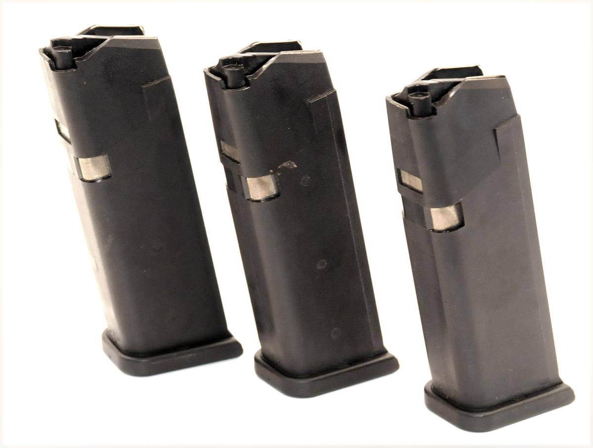 3 Glock .40 cal Magazines. (ALH)