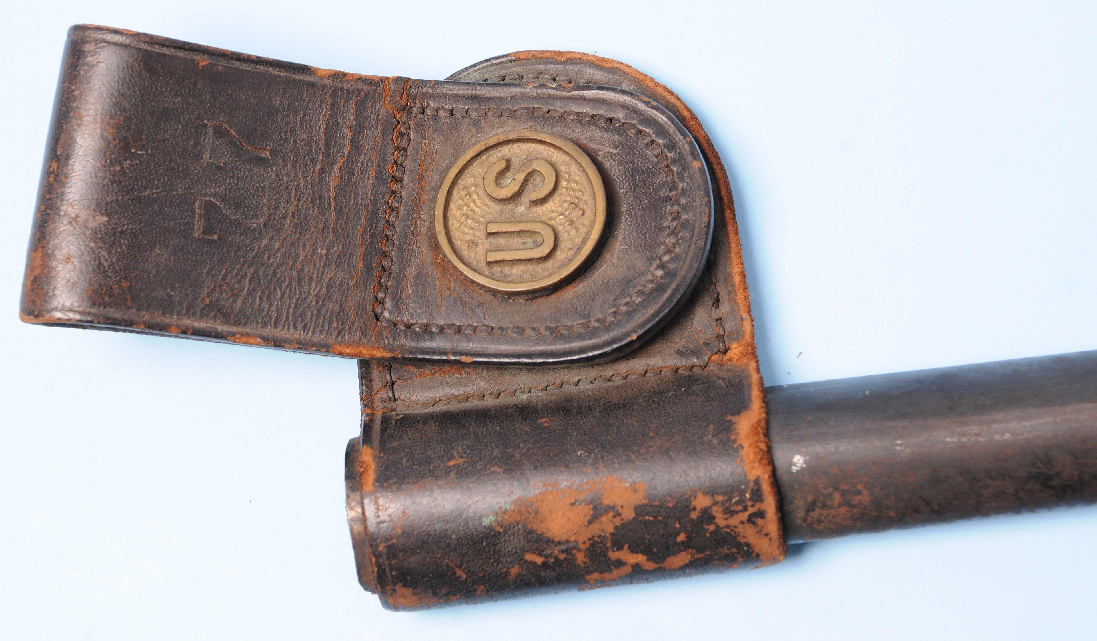 US Military 1870-1890s Springfield M1873 Trapdoor Rifle Socket Bayonet (PD)