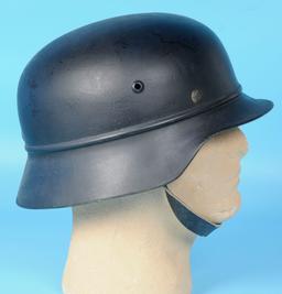 German Luftschutz WWII era Beaded M34 Helmet (A)