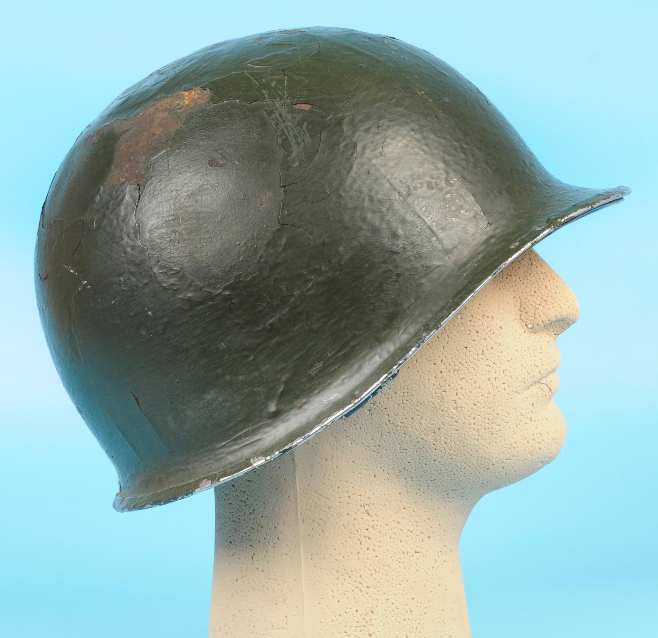 US Army WWII era M1 Helmet and Liner (SJZ)