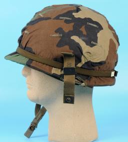 US Military Vietnam War era Camo M1 Helmet and Liner (GDQ)