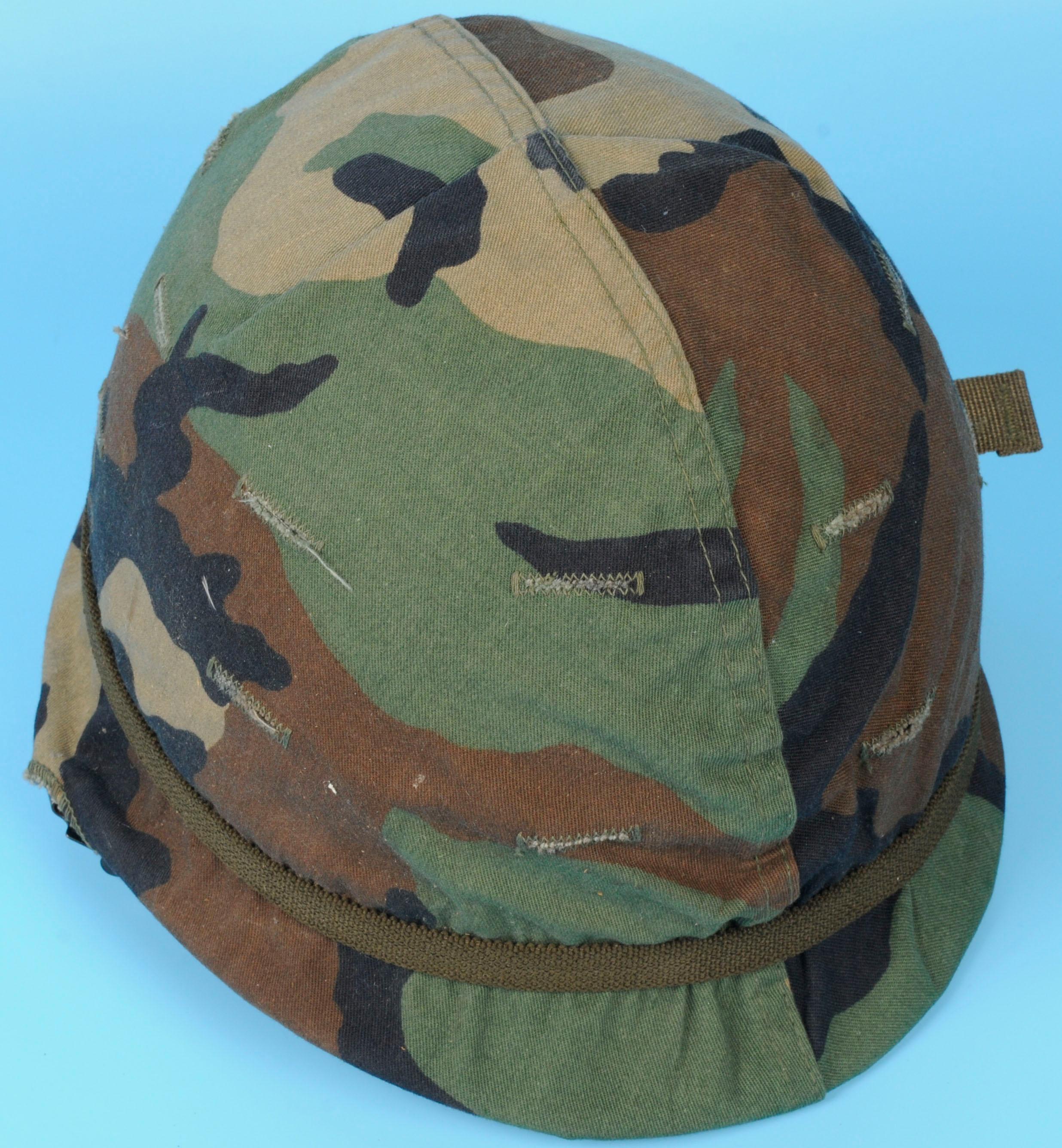 US Military Vietnam War era Camo M1 Helmet and Liner (GDQ)