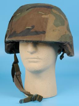 US Military PAGST Woodland Kevlar Helmet Size Medium (ALH)