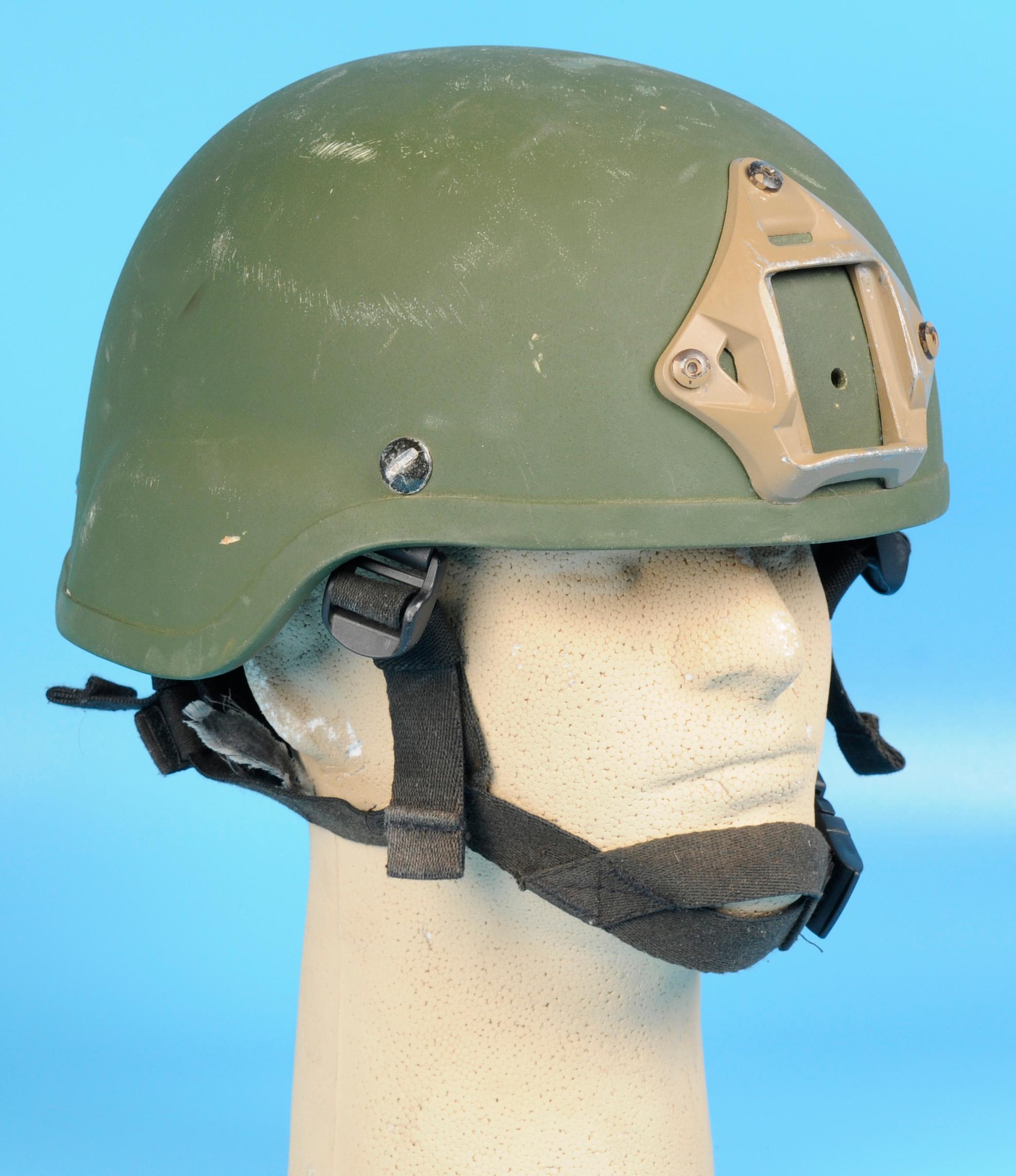 US Military MSA Kevlar ACH Helmet with Night Vision Bracket Size Medium (RS)