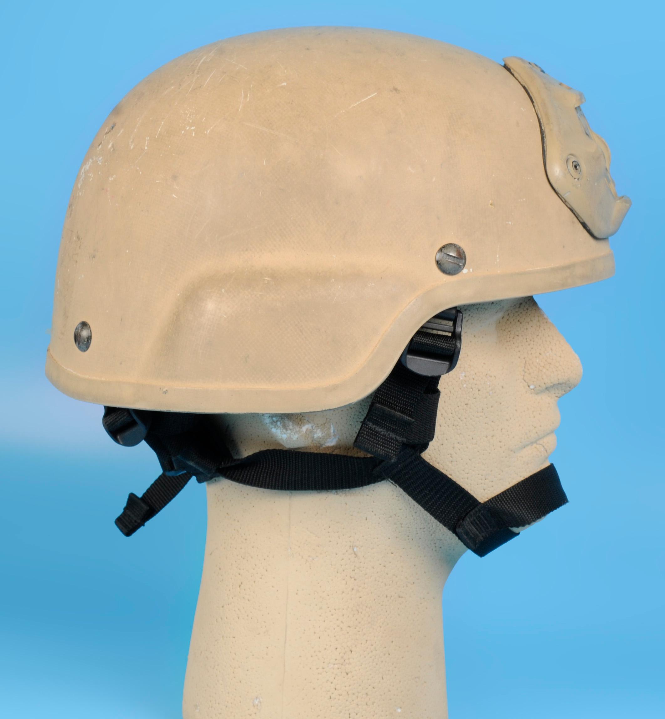 US Military MSA Kevlar Helmet Size Large With Night Vision Bracket (RS)