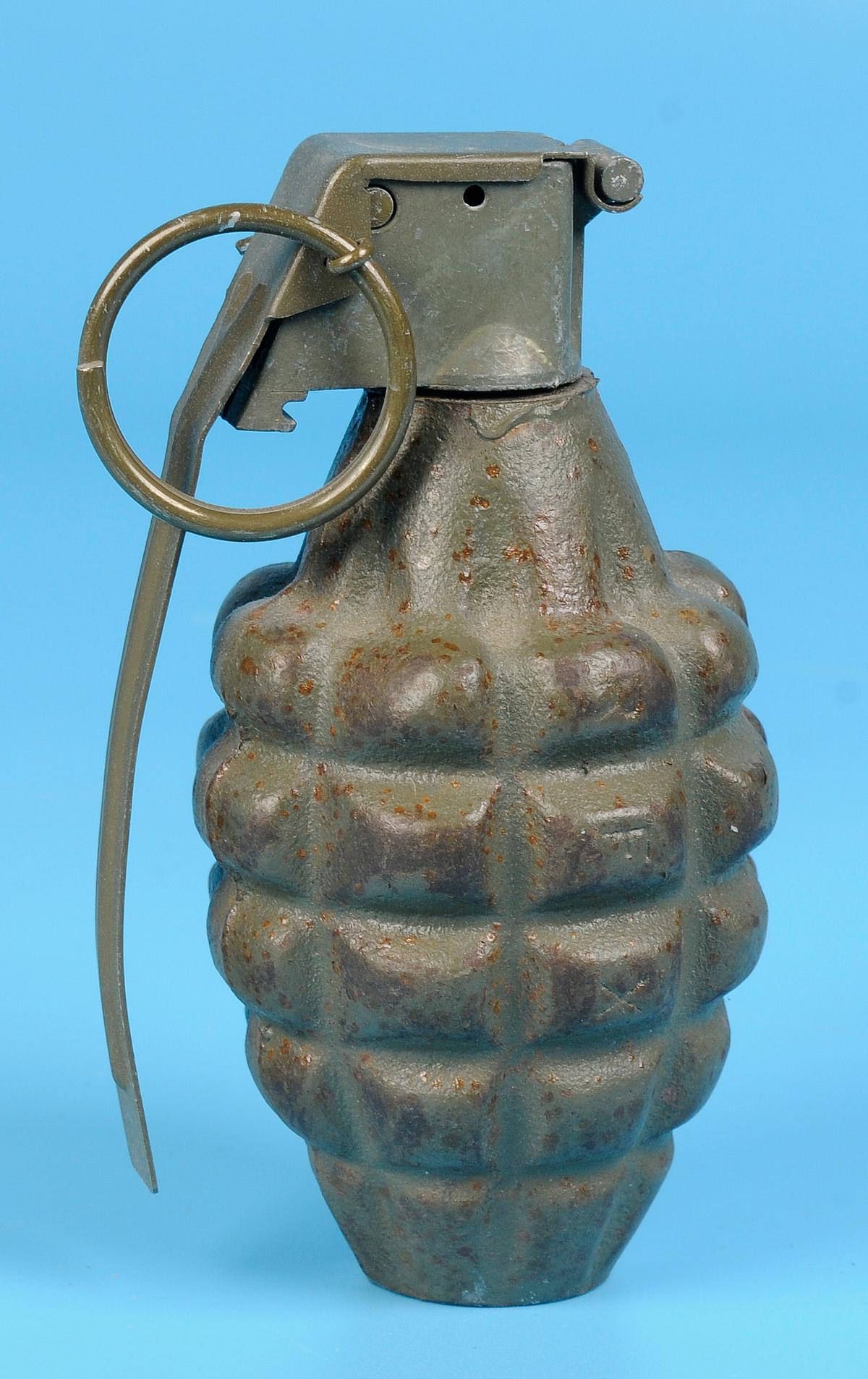 US Military World War II Era Inert Mk 2 Pineapple Grenade (RS)