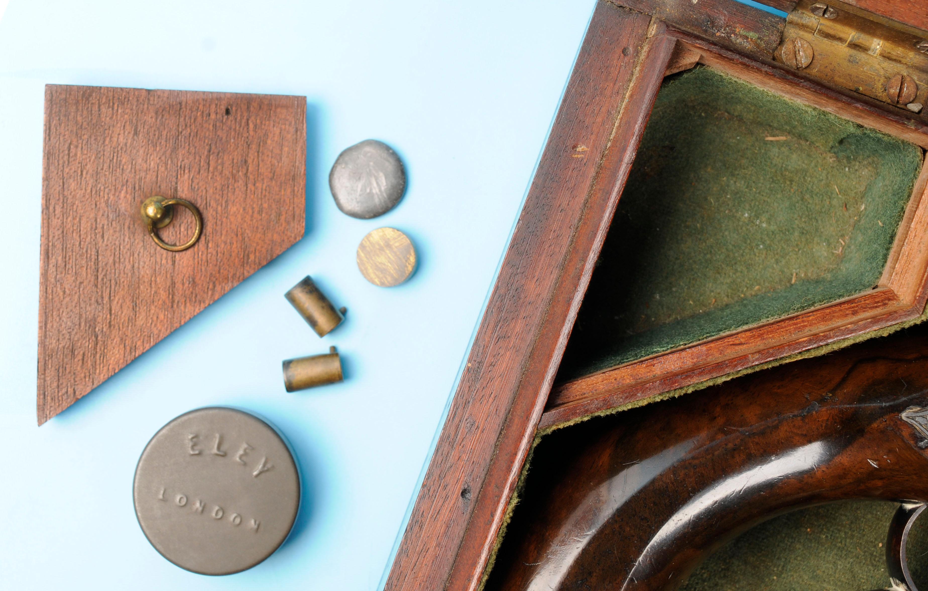 RARE & Exceptional 1800's era Wogdon & Barton Cased Dueling Pistols - Antique (No FFL needed) (TBP1)