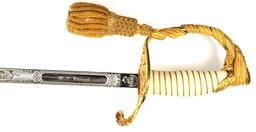 US Navy Officer's Dress Sword of VF-74 Squadron Commanding Officer CMDR J.F. Lamore (LMJ)