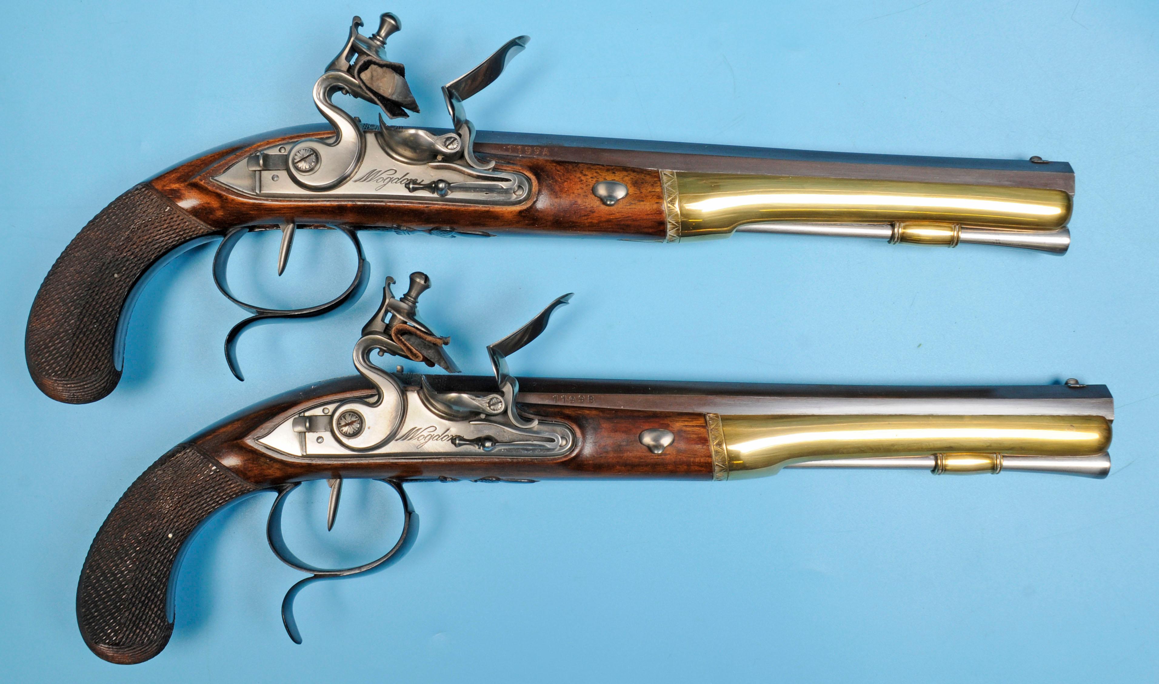 Cased Alexander Hamilton-Aaron Burr Replica Dueling Flintlock Pistol Set - no FFL needed  (GRX1)
