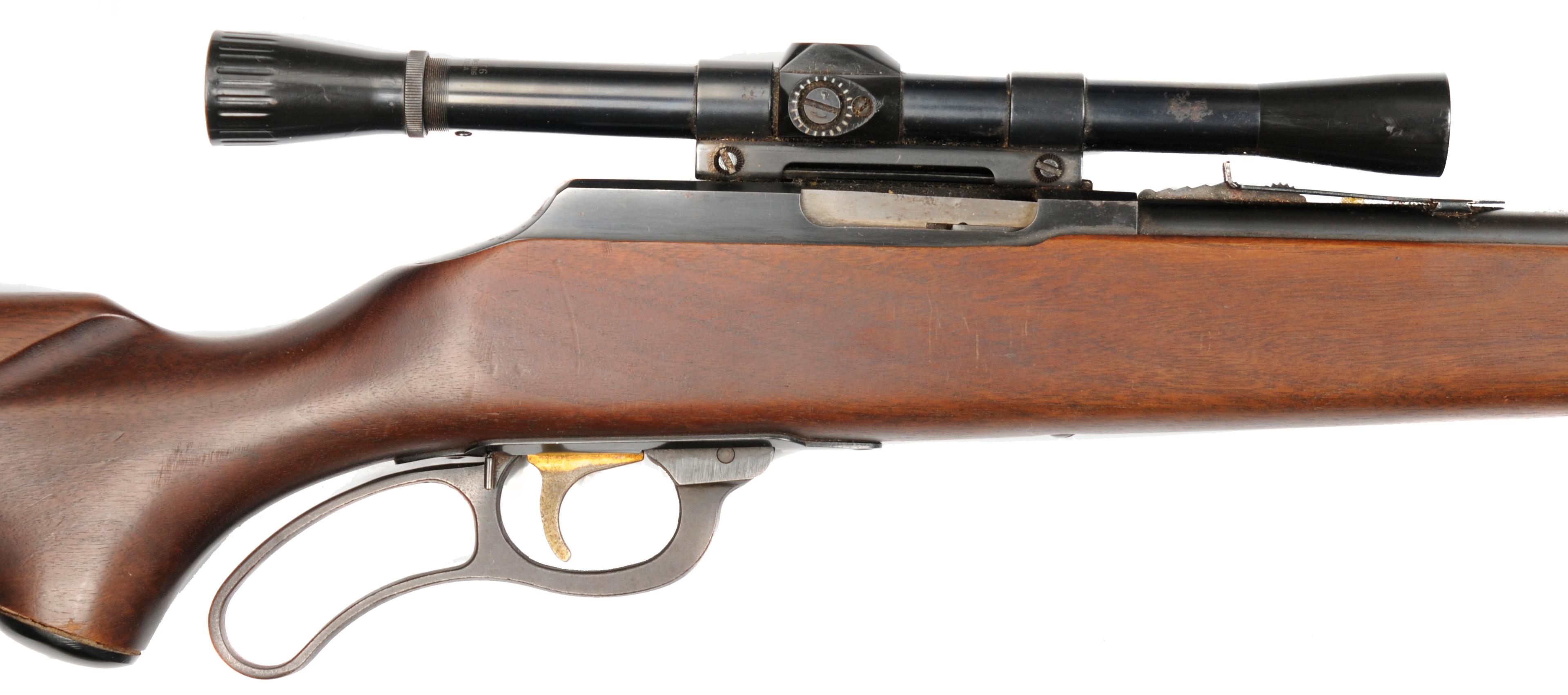 Marlin Model 57 Lever Action 22 Magnum Rifle with Weaver C6 Scope FFL: NSN (RAP1)