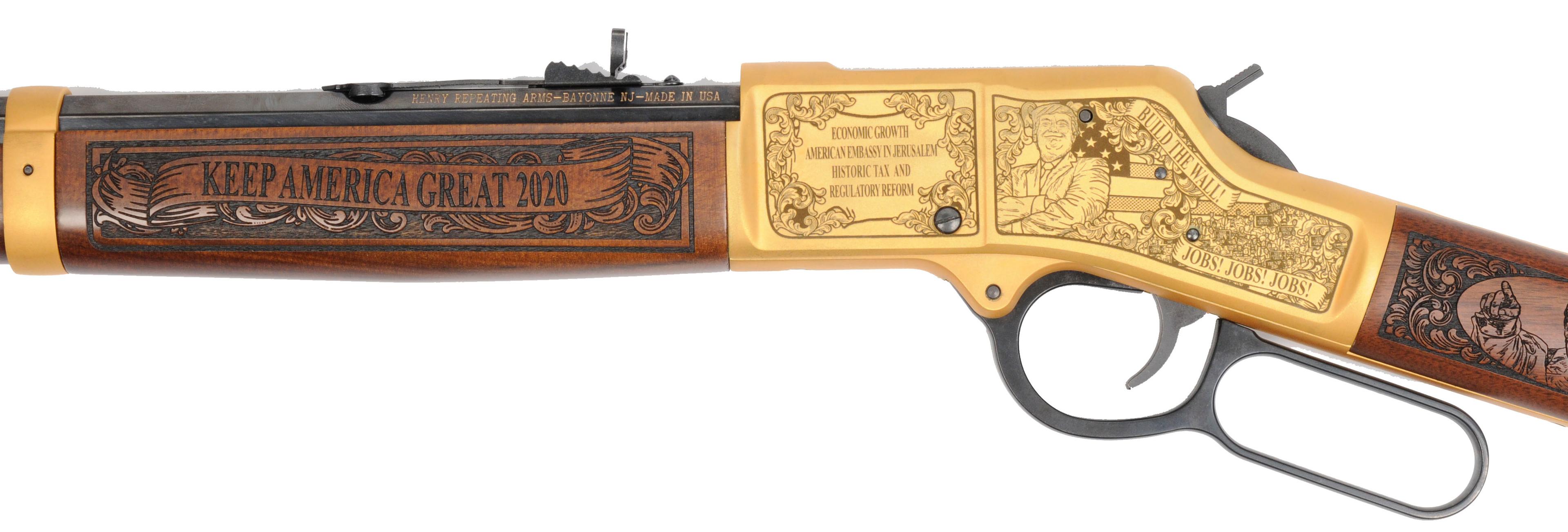 Special Limited-Edition Engraved Donald Trump Henry .45 Lever-Action Rifle - FFL # BB0074350C (MDA1)