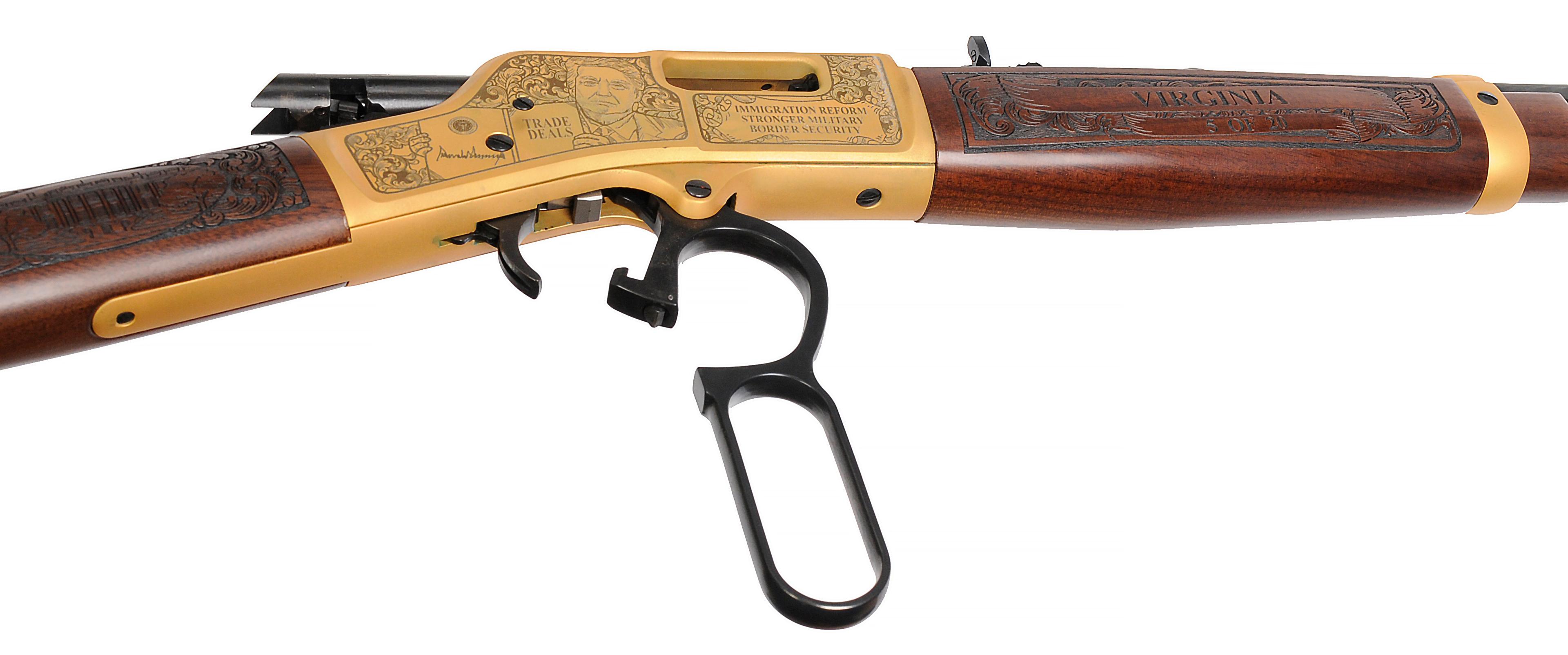 Special Limited-Edition Engraved Donald Trump Henry .45 Lever-Action Rifle - FFL # BB0074350C (MDA1)