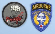 WW2 508th Para Troops Patch "Red Devils" & WW2 AB Troop Carrier Patch(JMT)