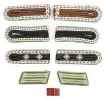 Three Sets of German WWII era Police Shoulder Boards and Collar Tabs (CQQ)
