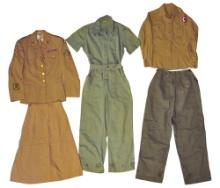 Uniform Grouping of US Army WWII era WAC Clothing (...)