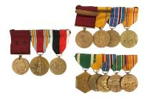 hree US Military WWII era Medals/Award Bars (JMT)