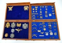 A Large GROUPING OF MILITARY PINS (HKR)