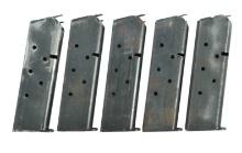 US World War II Contract M1911 .45 Magazines Lot of 5 (SDM)