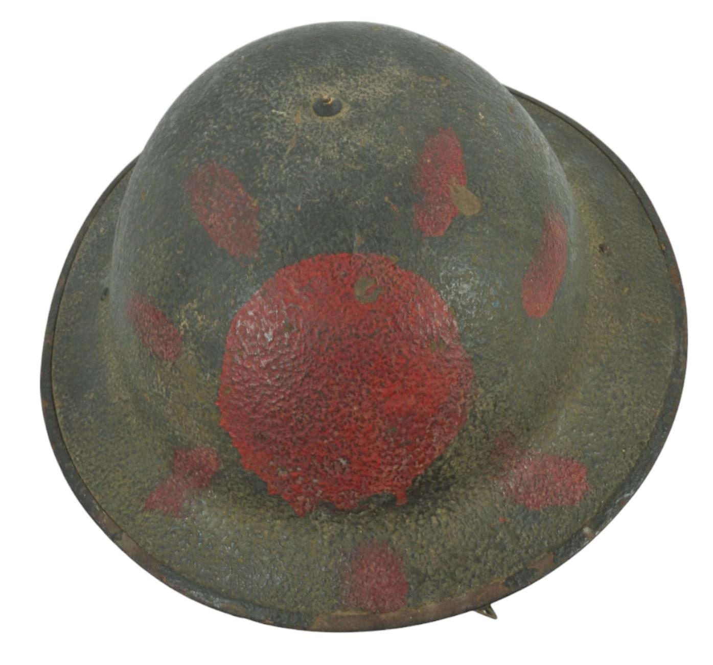 WWII Era British Helmet with Painted Decoration (JMT)