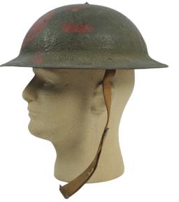 WWII Era British Helmet with Painted Decoration (JMT)