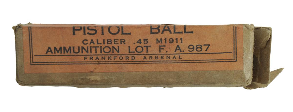 US Military WWII Box of USGI .45ACP Ammo (A)