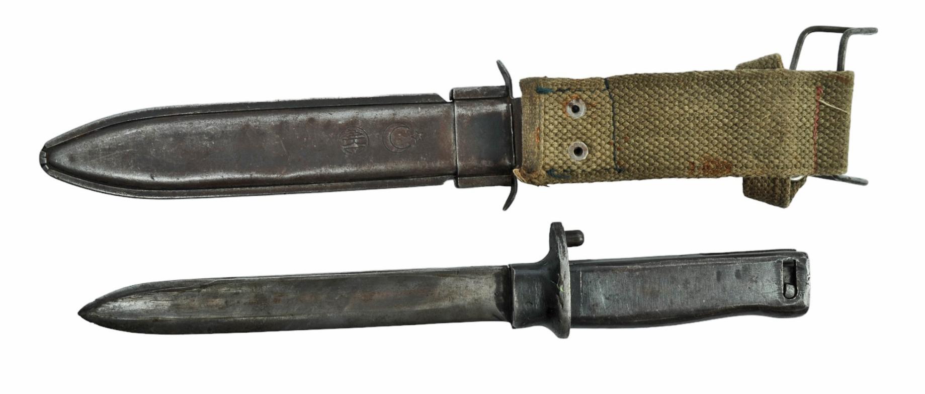 Turkish Modified Mauser Bayonet into an M1 Garand Bayonet (MAT)