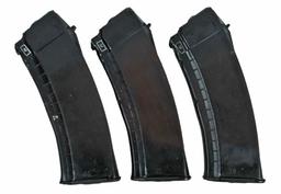 Soviet Russian AK74 5.45x39 30 Round Plum Polymer Magazines Lot of 3 (WHD)