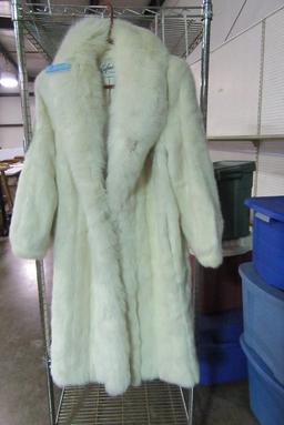 KAUFMANN'S WHITE FUR COAT